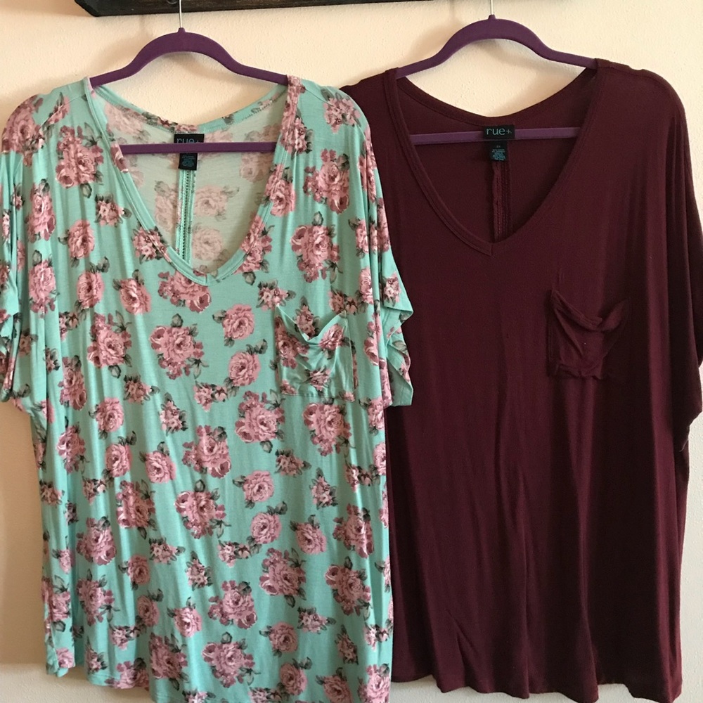 Bundle of Rue 21 plus casual tees 2X